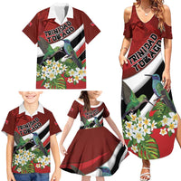 Personalized Trinidad and Tobago Family Matching Summer Maxi Dress and Hawaiian Shirt Cairi Land of the Humming Bird - Wonder Print Shop