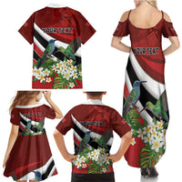 Personalized Trinidad and Tobago Family Matching Summer Maxi Dress and Hawaiian Shirt Cairi Land of the Humming Bird - Wonder Print Shop