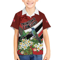 Personalized Trinidad and Tobago Family Matching Tank Maxi Dress and Hawaiian Shirt Cairi Land of the Humming Bird - Wonder Print Shop