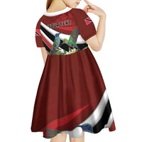 Personalized Trinidad and Tobago Kid Short Sleeve Dress Cairi Land of the Humming Bird - Wonder Print Shop