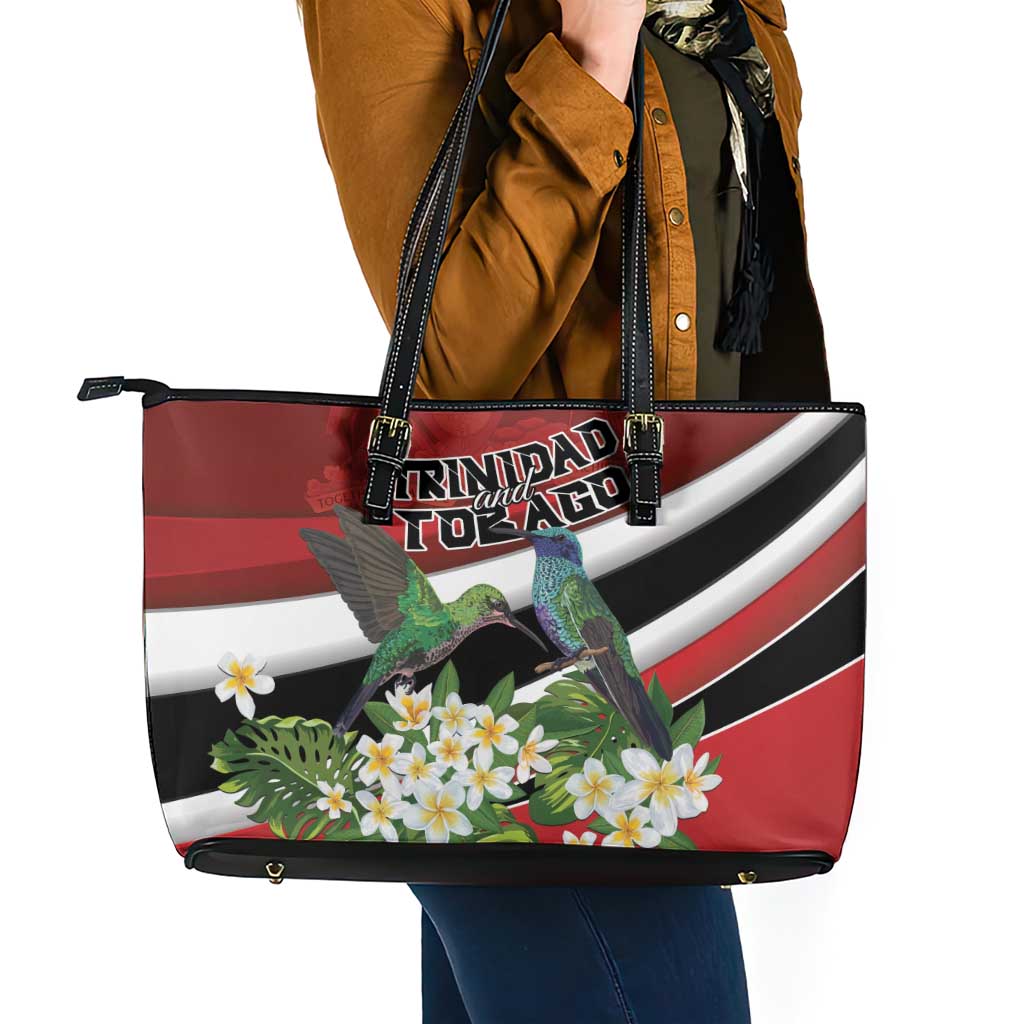 Trinidad and Tobago Leather Tote Bag Cairi Land of the Humming Bird - Wonder Print Shop