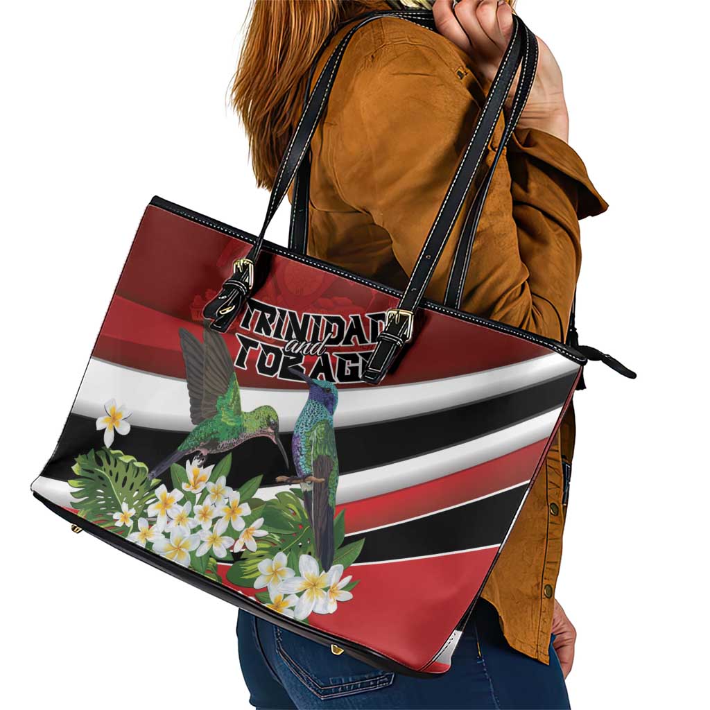 Trinidad and Tobago Leather Tote Bag Cairi Land of the Humming Bird - Wonder Print Shop