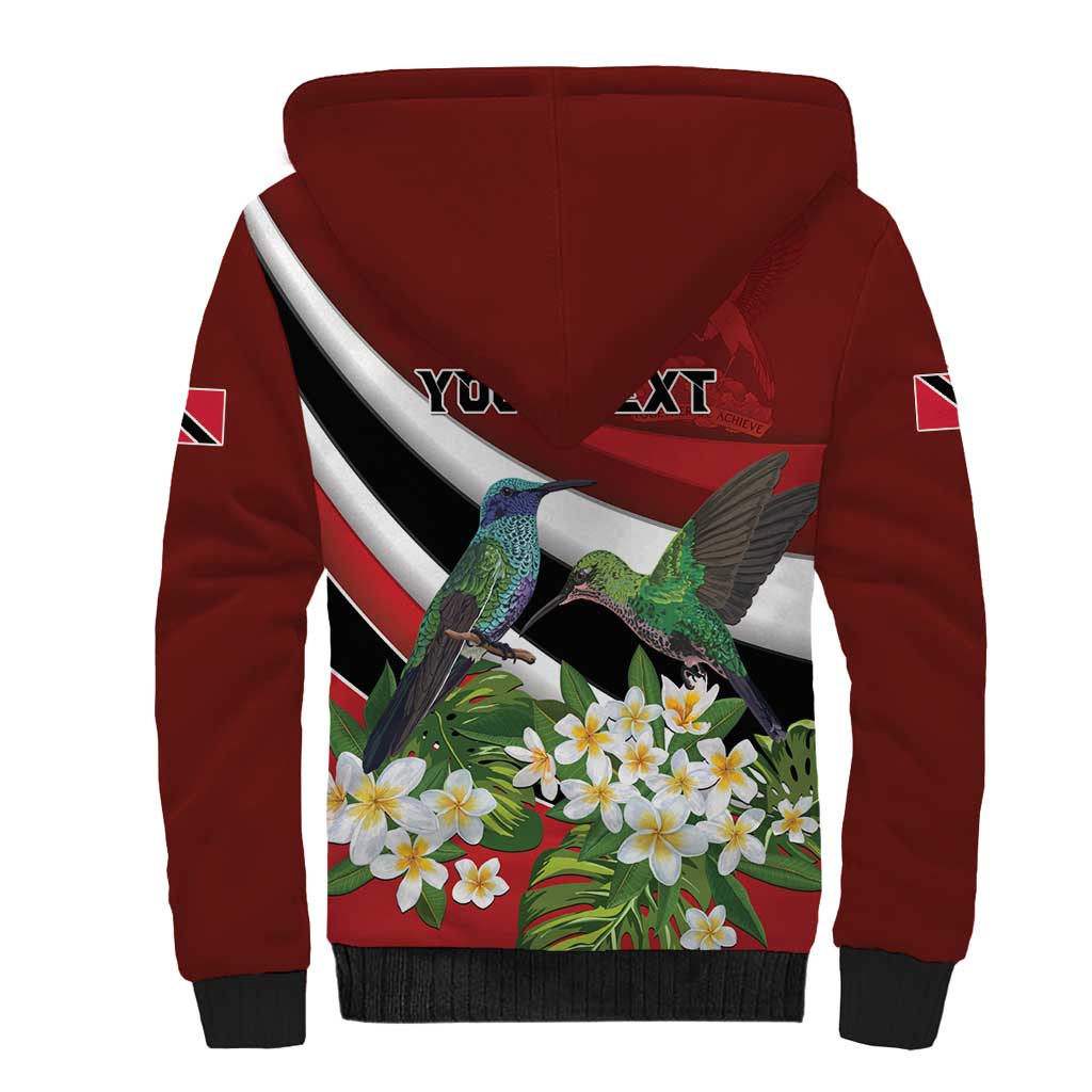 Personalized Trinidad and Tobago Sherpa Hoodie Cairi Land of the Humming Bird - Wonder Print Shop