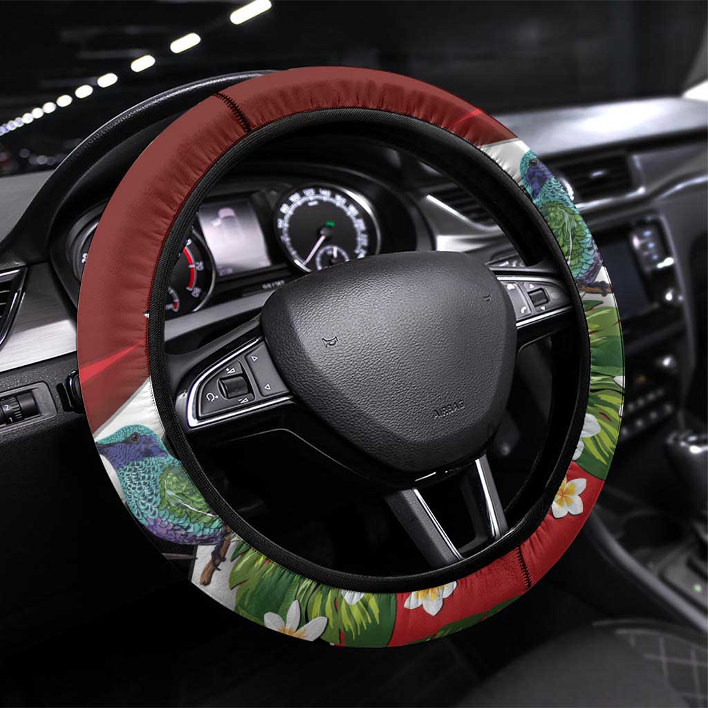 Trinidad and Tobago Steering Wheel Cover Cairi Land of the Humming Bird - Wonder Print Shop