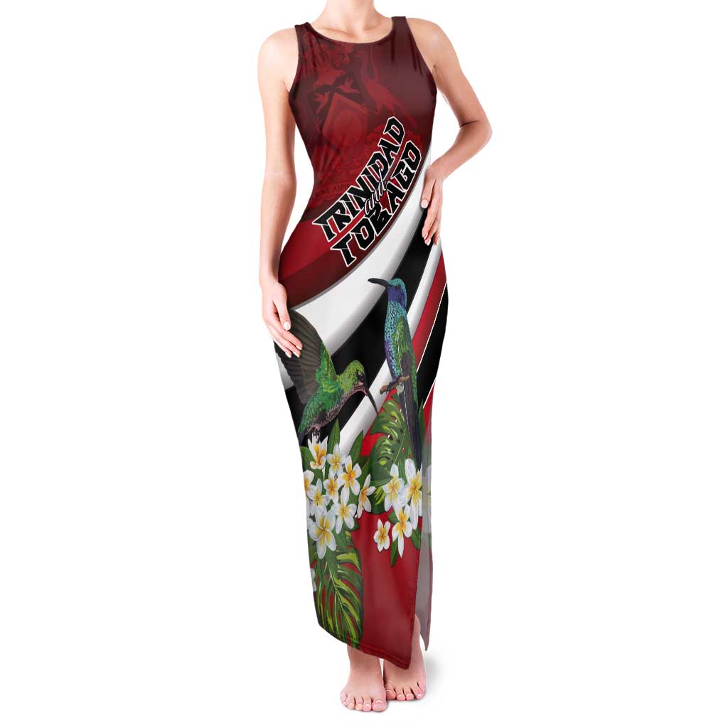 Personalized Trinidad and Tobago Tank Maxi Dress Cairi Land of the Humming Bird - Wonder Print Shop