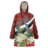 Personalized Trinidad and Tobago Wearable Blanket Hoodie Cairi Land of the Humming Bird - Wonder Print Shop