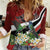 Personalized Trinidad and Tobago Women Casual Shirt Cairi Land of the Humming Bird - Wonder Print Shop