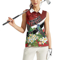 Personalized Trinidad and Tobago Women Sleeveless Polo Shirt Cairi Land of the Humming Bird - Wonder Print Shop