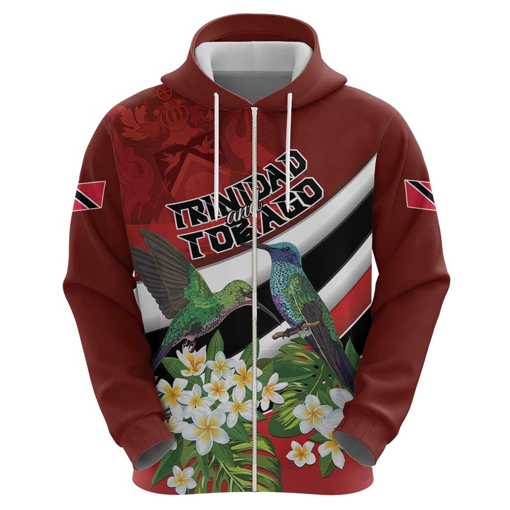 Personalized Trinidad and Tobago Zip Hoodie Cairi Land of the Humming Bird - Wonder Print Shop