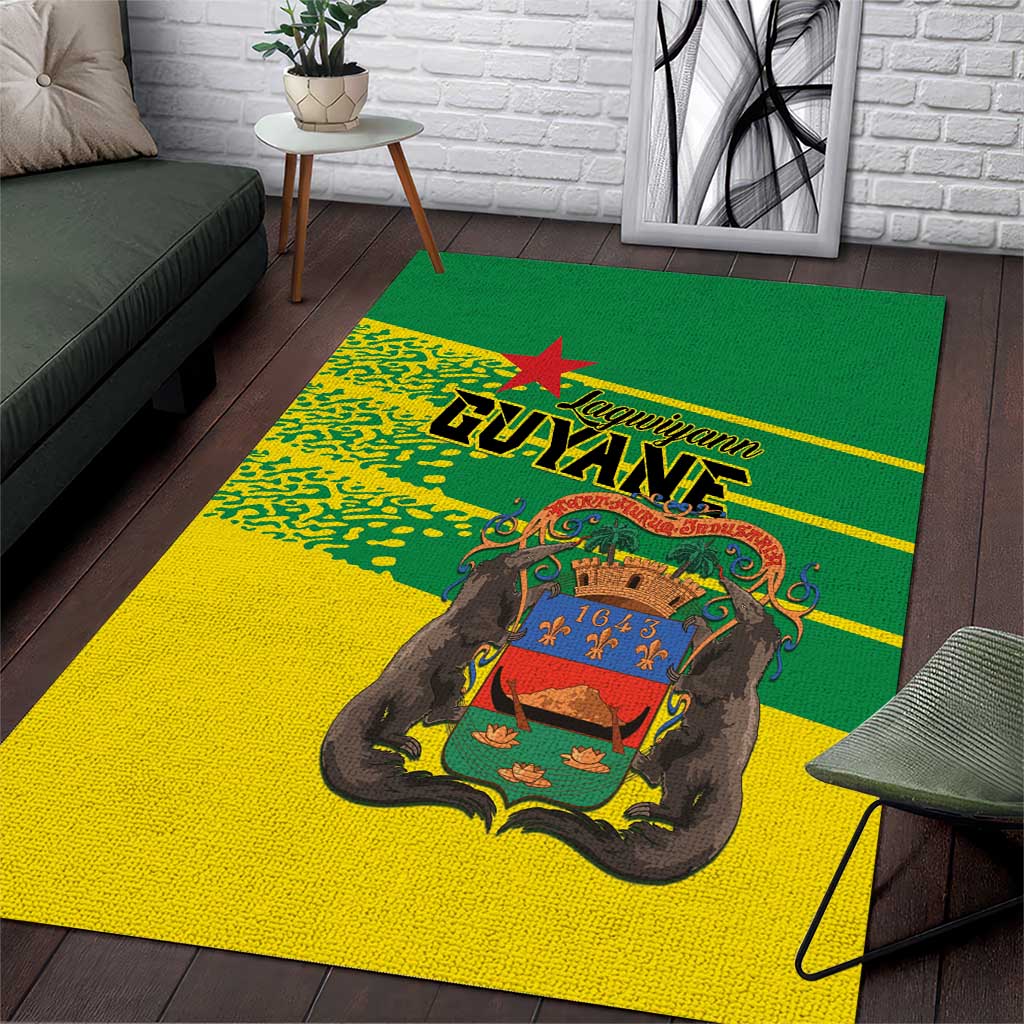 French Guiana Area Rug Lagwiyann In My Heart - Wonder Print Shop