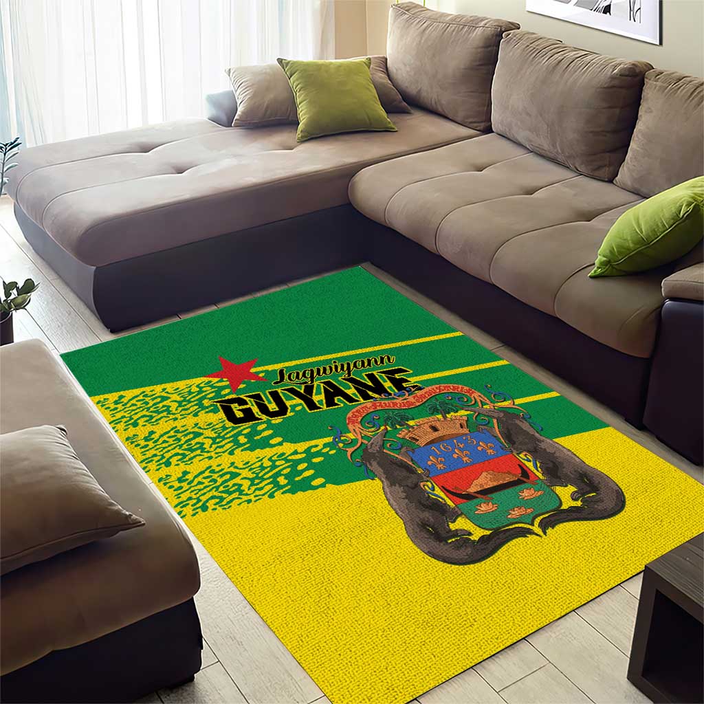 French Guiana Area Rug Lagwiyann In My Heart - Wonder Print Shop