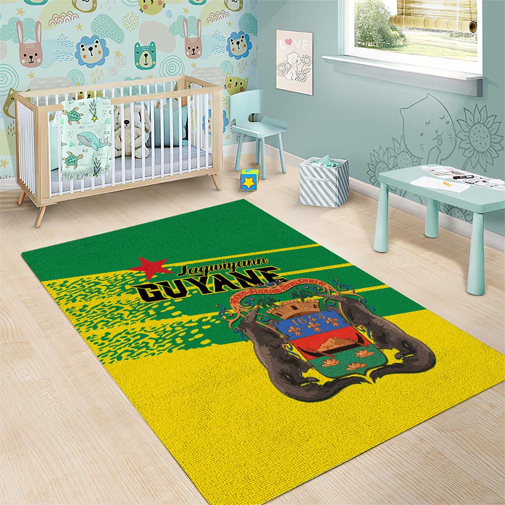 French Guiana Area Rug Lagwiyann In My Heart - Wonder Print Shop