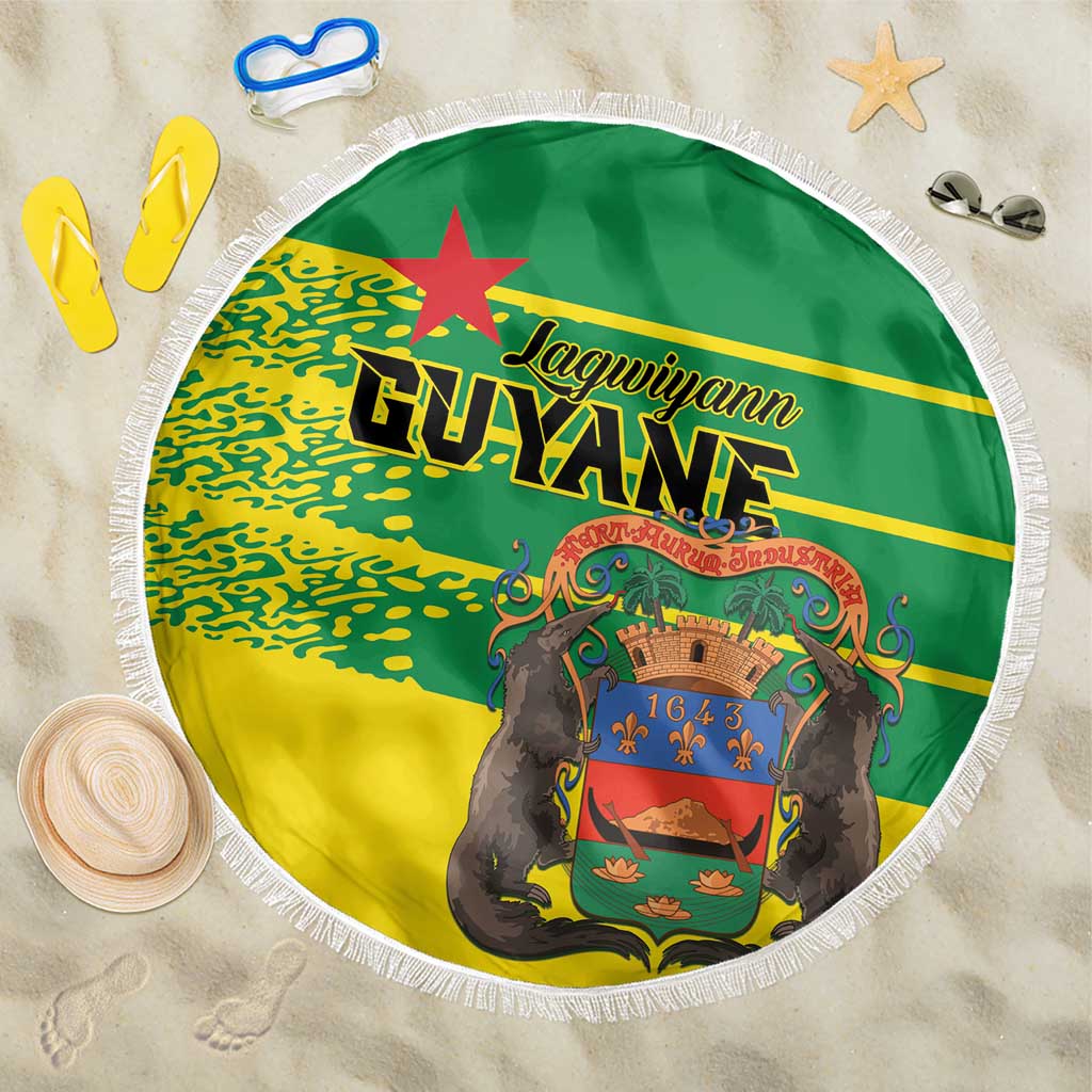 French Guiana Beach Blanket Lagwiyann In My Heart - Wonder Print Shop