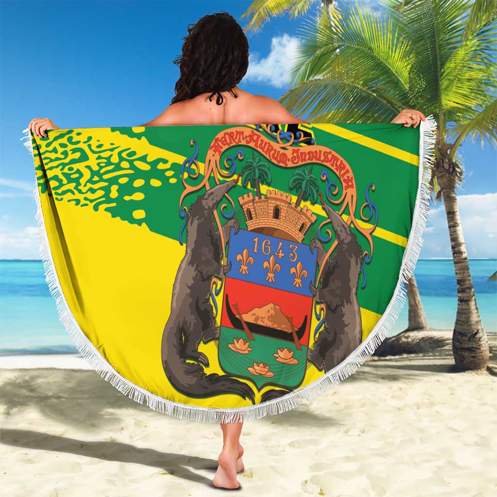 French Guiana Beach Blanket Lagwiyann In My Heart - Wonder Print Shop