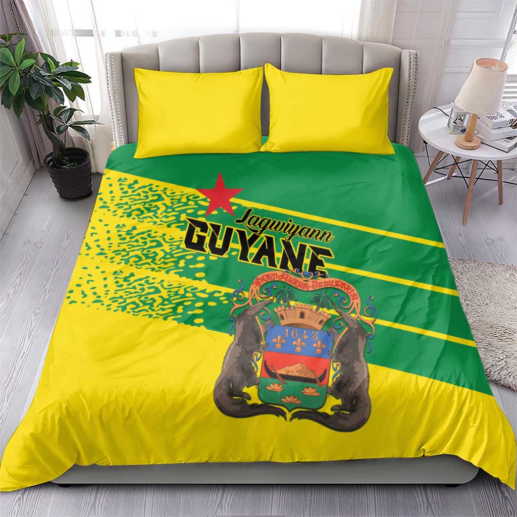 French Guiana Bedding Set Lagwiyann In My Heart - Wonder Print Shop