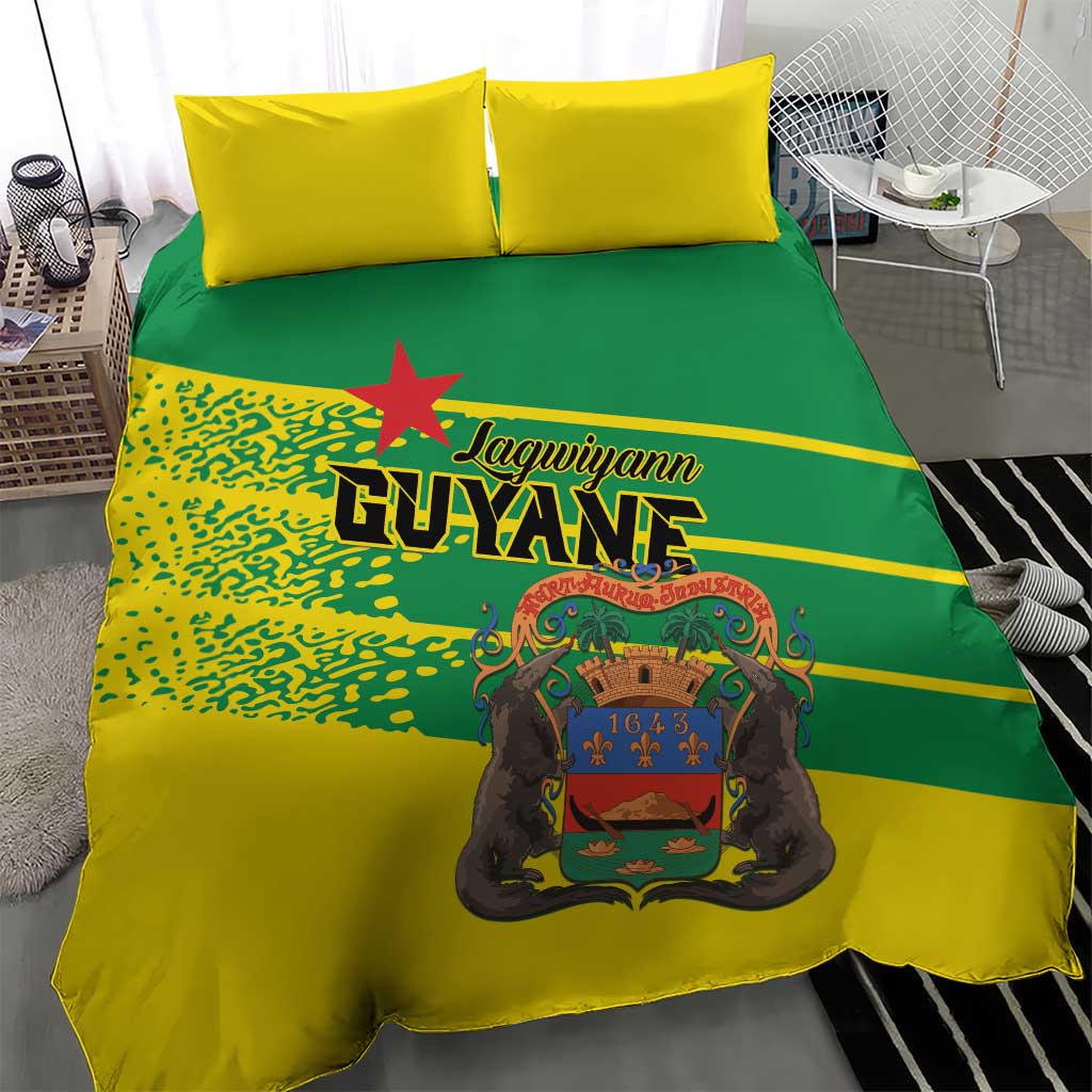 French Guiana Bedding Set Lagwiyann In My Heart - Wonder Print Shop