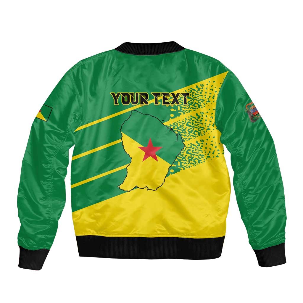 Personalized French Guiana Bomber Jacket Lagwiyann In My Heart - Wonder Print Shop