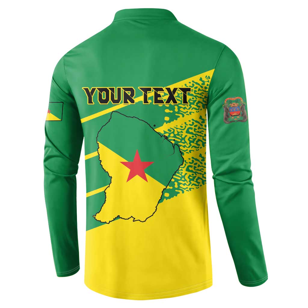 Personalized French Guiana Button Sweatshirt Lagwiyann In My Heart - Wonder Print Shop