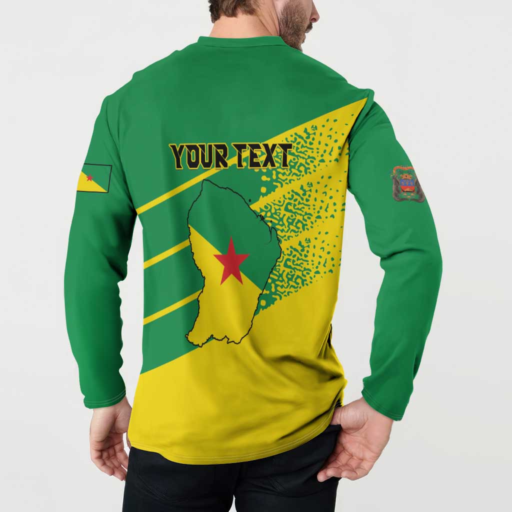 Personalized French Guiana Button Sweatshirt Lagwiyann In My Heart - Wonder Print Shop