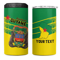 Personalized French Guiana 4 in 1 Can Cooler Tumbler Lagwiyann In My Heart - Wonder Print Shop
