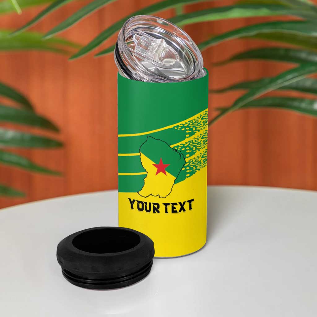 Personalized French Guiana 4 in 1 Can Cooler Tumbler Lagwiyann In My Heart - Wonder Print Shop