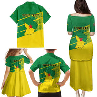Personalized French Guiana Family Matching Puletasi and Hawaiian Shirt Lagwiyann In My Heart - Wonder Print Shop