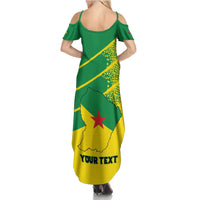 Personalized French Guiana Family Matching Summer Maxi Dress and Hawaiian Shirt Lagwiyann In My Heart - Wonder Print Shop