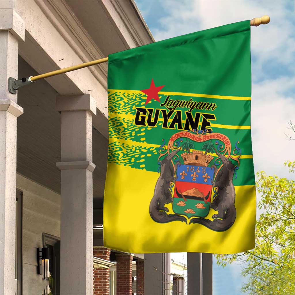 French Guiana Garden Flag Lagwiyann In My Heart - Wonder Print Shop