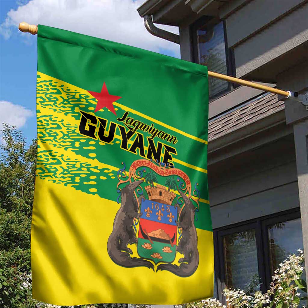 French Guiana Garden Flag Lagwiyann In My Heart - Wonder Print Shop