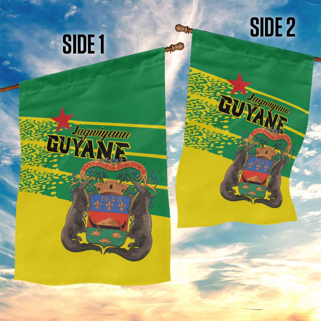 French Guiana Garden Flag Lagwiyann In My Heart - Wonder Print Shop
