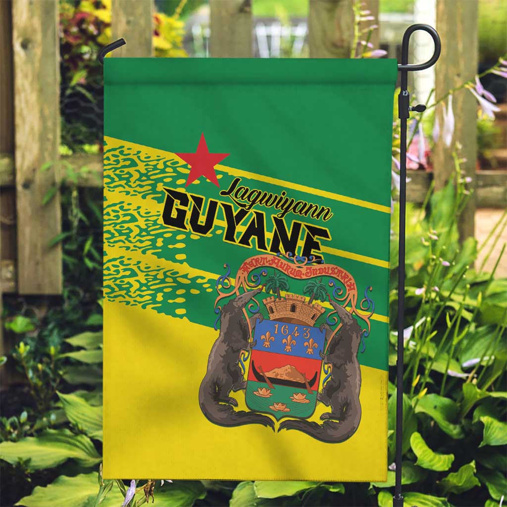 French Guiana Garden Flag Lagwiyann In My Heart - Wonder Print Shop