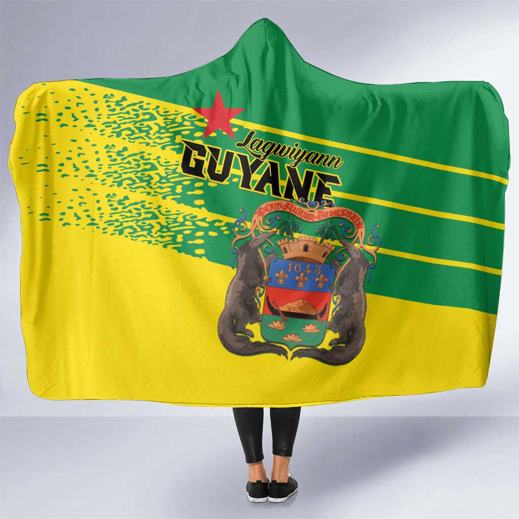 French Guiana Hooded Blanket Lagwiyann In My Heart - Wonder Print Shop