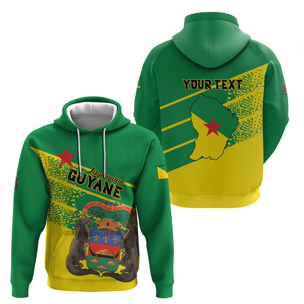 Personalized French Guiana Hoodie Lagwiyann In My Heart - Wonder Print Shop