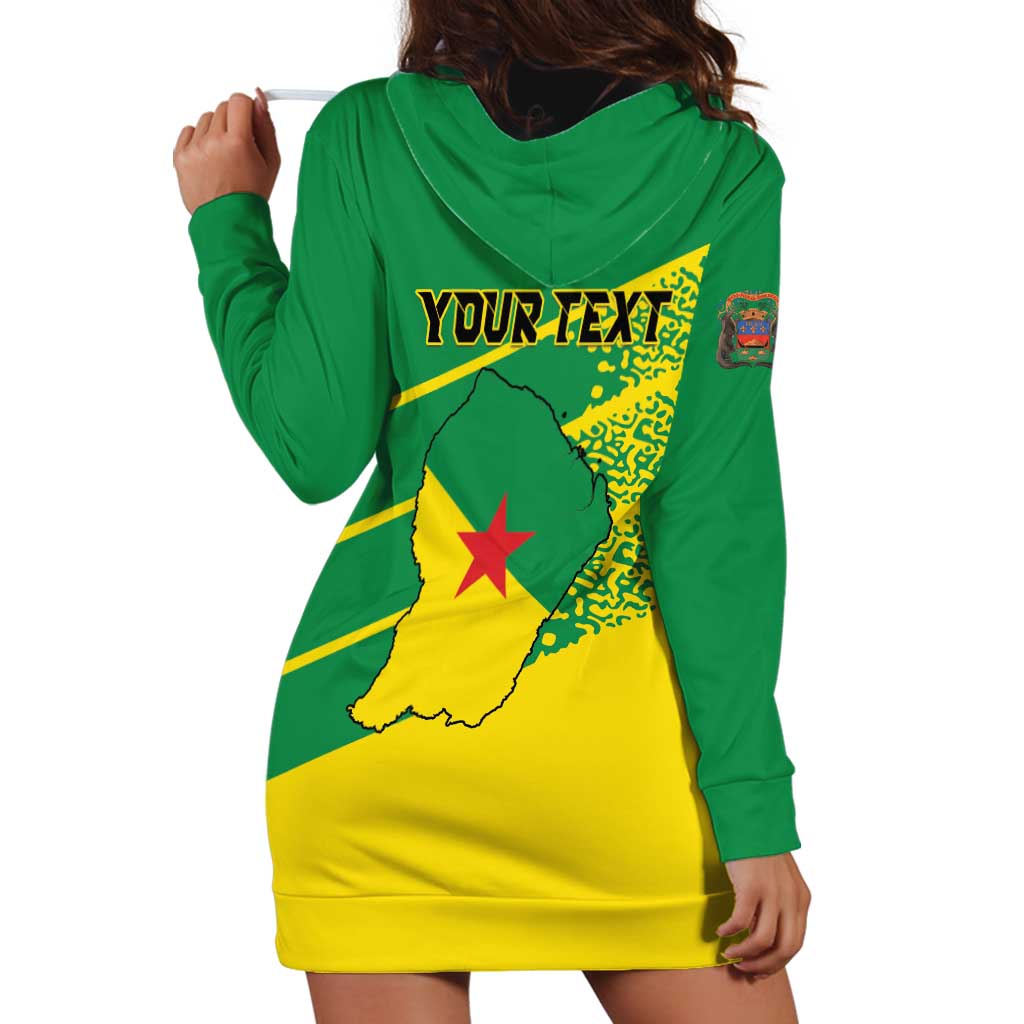 Personalized French Guiana Hoodie Dress Lagwiyann In My Heart - Wonder Print Shop
