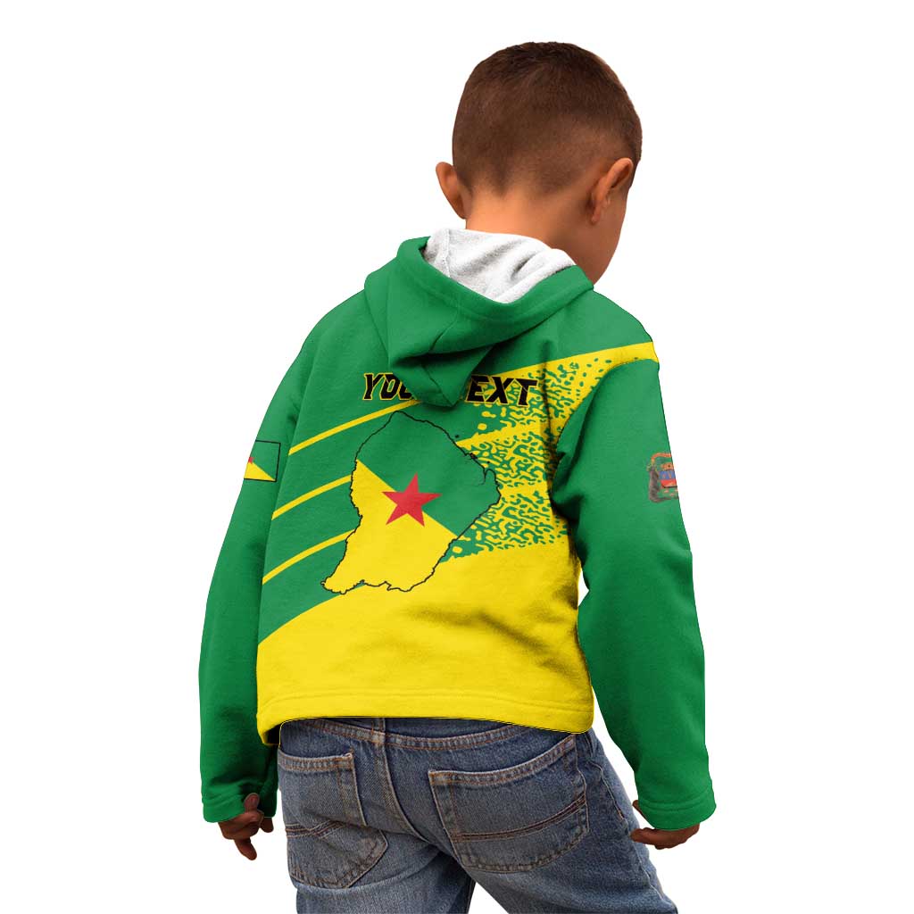 Personalized French Guiana Kid Hoodie Lagwiyann In My Heart - Wonder Print Shop