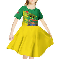 Personalized French Guiana Kid Short Sleeve Dress Lagwiyann In My Heart - Wonder Print Shop