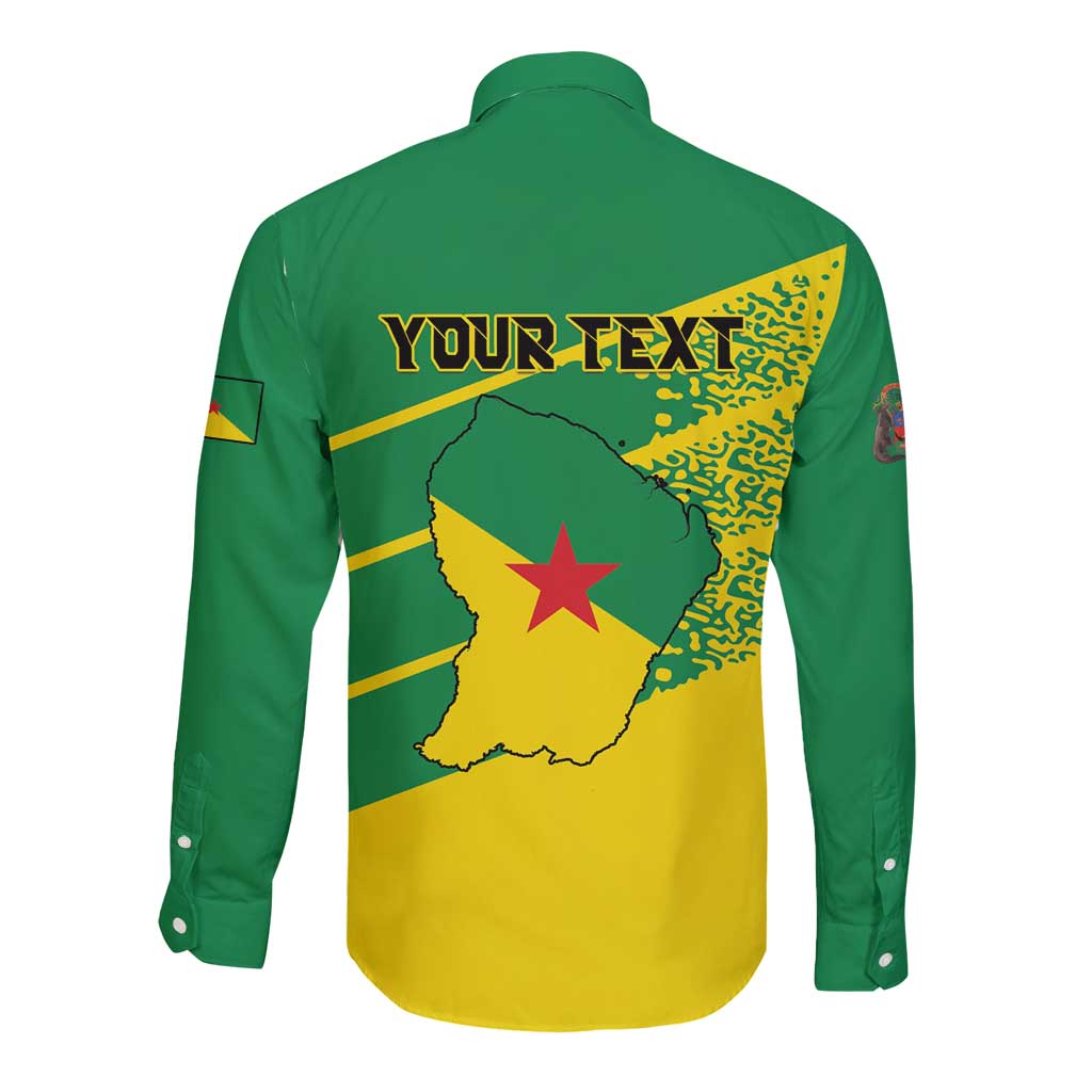 Personalized French Guiana Long Sleeve Button Shirt Lagwiyann In My Heart - Wonder Print Shop