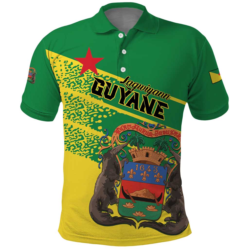 Personalized French Guiana Polo Shirt Lagwiyann In My Heart - Wonder Print Shop