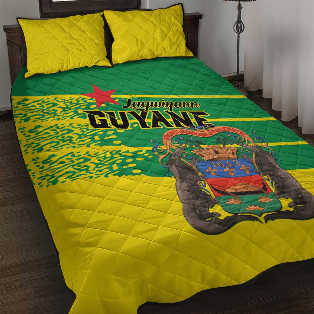 French Guiana Quilt Bed Set Lagwiyann In My Heart - Wonder Print Shop