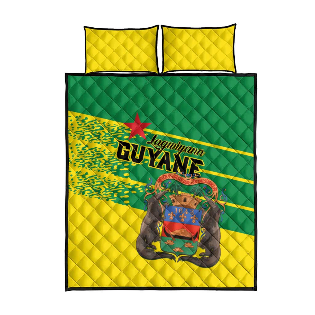 French Guiana Quilt Bed Set Lagwiyann In My Heart - Wonder Print Shop