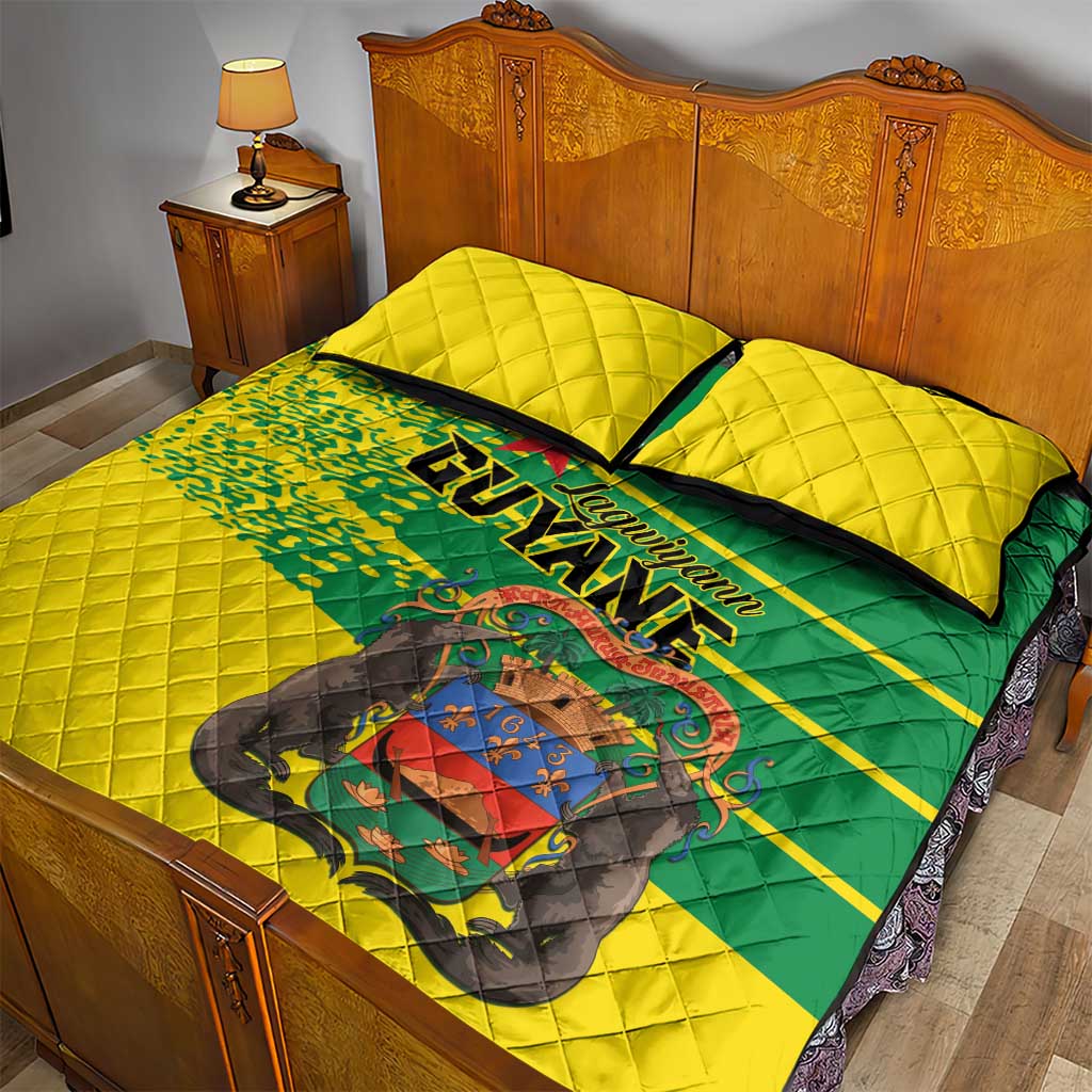 French Guiana Quilt Bed Set Lagwiyann In My Heart - Wonder Print Shop