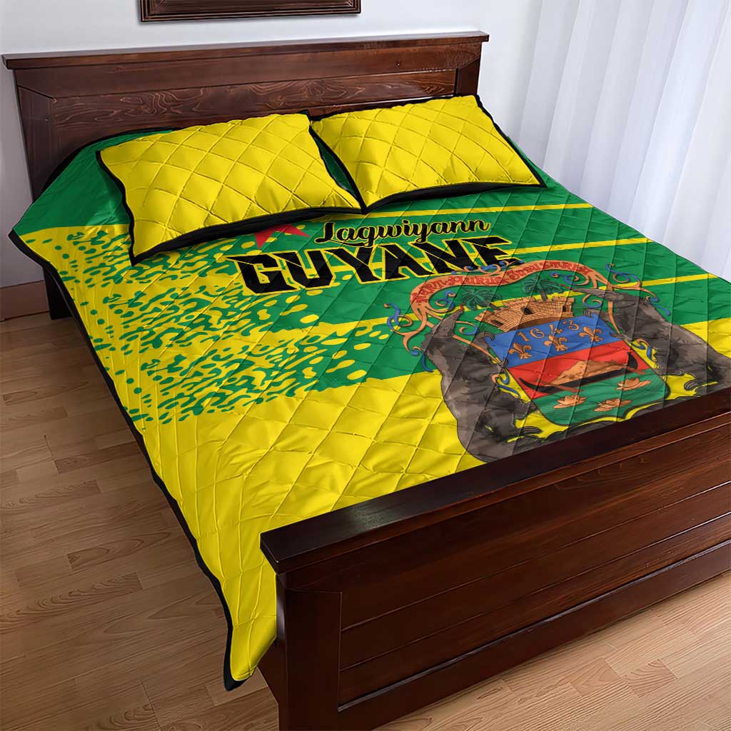 French Guiana Quilt Bed Set Lagwiyann In My Heart - Wonder Print Shop