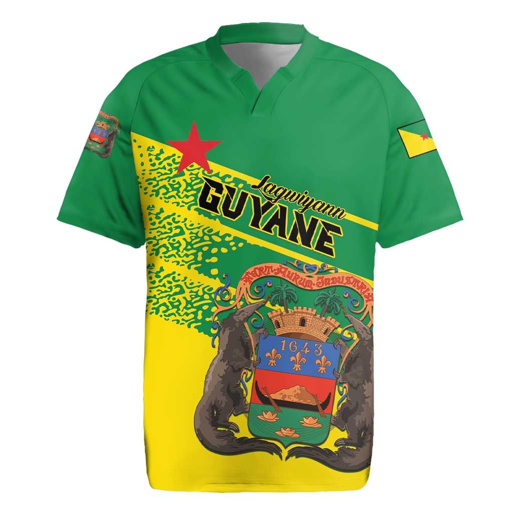 Personalized French Guiana Rugby Jersey Lagwiyann In My Heart - Wonder Print Shop