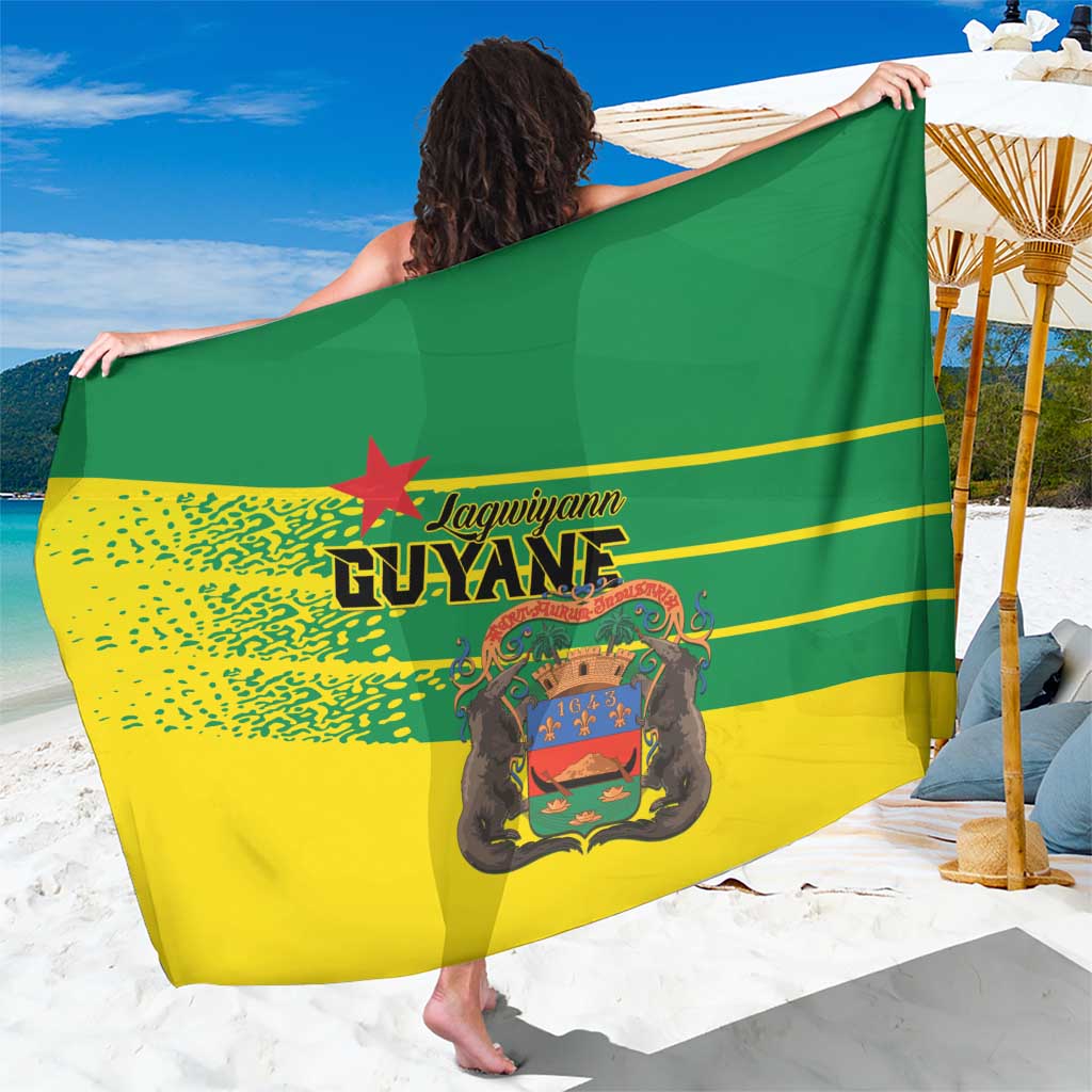 French Guiana Sarong Lagwiyann In My Heart - Wonder Print Shop