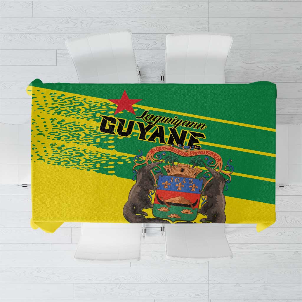 French Guiana Tablecloth Lagwiyann In My Heart - Wonder Print Shop