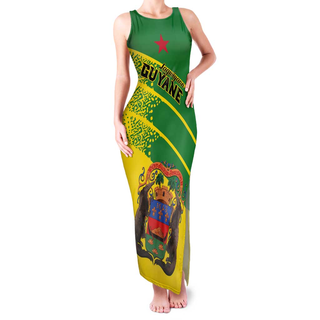 Personalized French Guiana Tank Maxi Dress Lagwiyann In My Heart - Wonder Print Shop