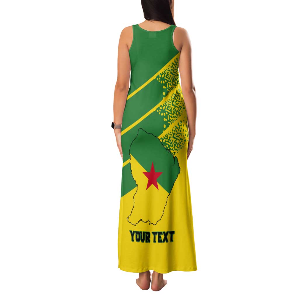 Personalized French Guiana Tank Maxi Dress Lagwiyann In My Heart - Wonder Print Shop
