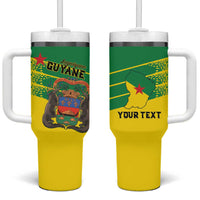 Personalized French Guiana Tumbler With Handle Lagwiyann In My Heart - Wonder Print Shop
