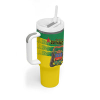 Personalized French Guiana Tumbler With Handle Lagwiyann In My Heart - Wonder Print Shop
