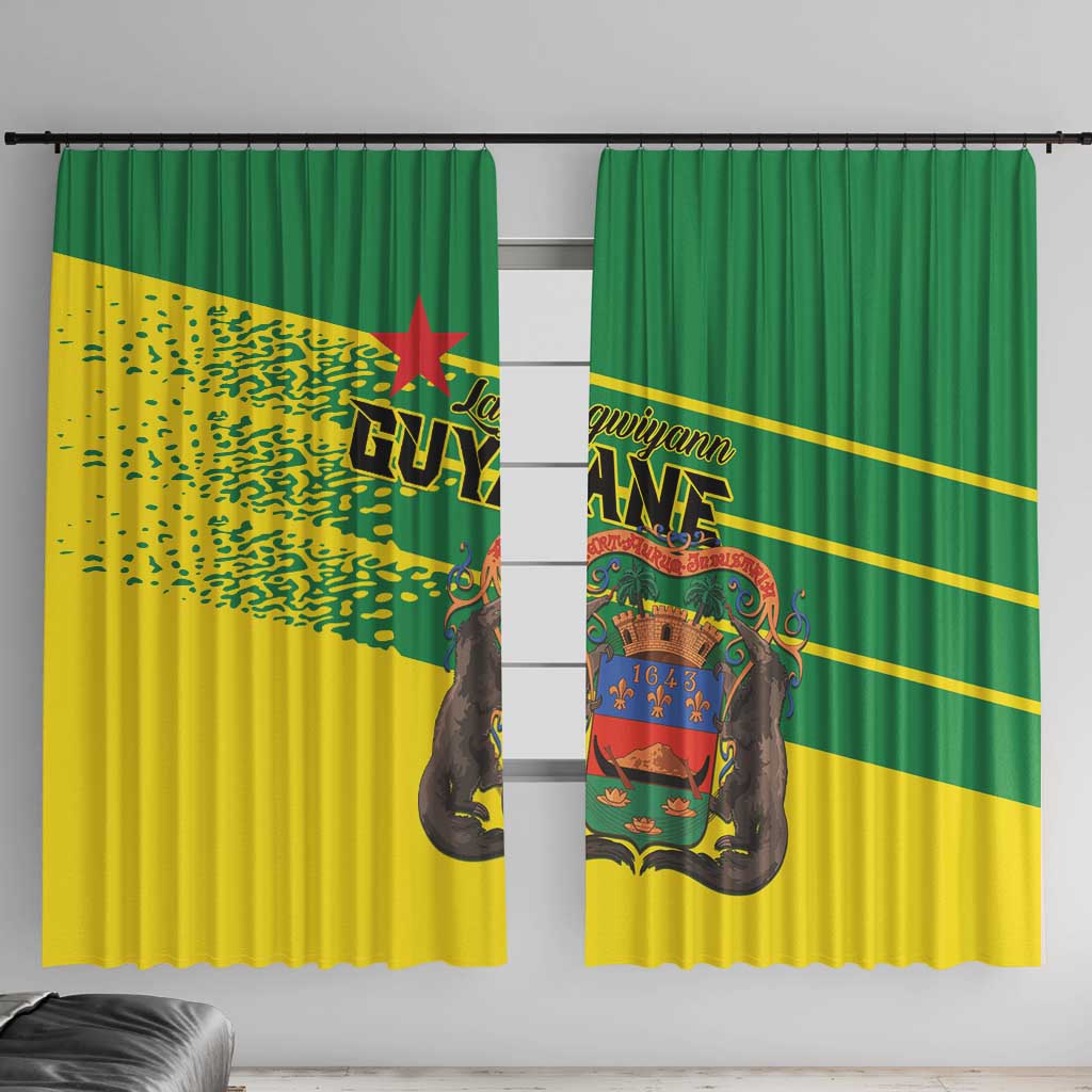 French Guiana Window Curtain Lagwiyann In My Heart - Wonder Print Shop